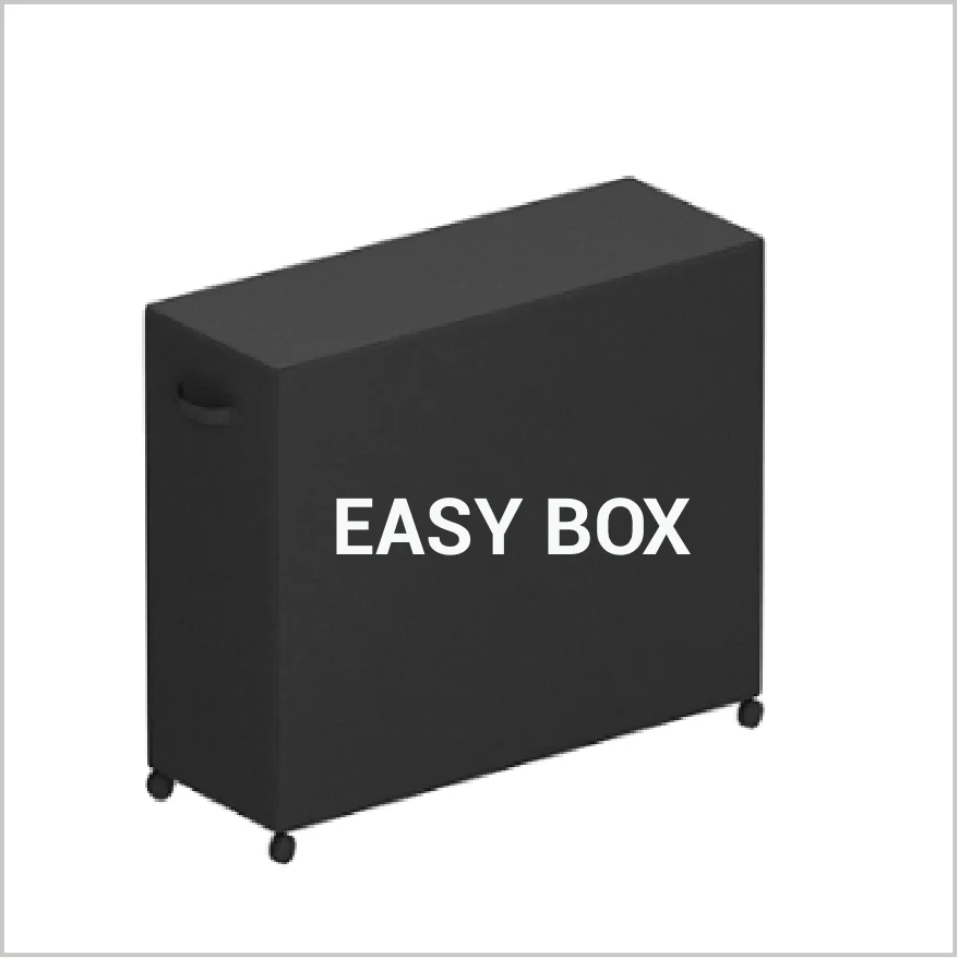 Box de transport facile pour cadres modulables