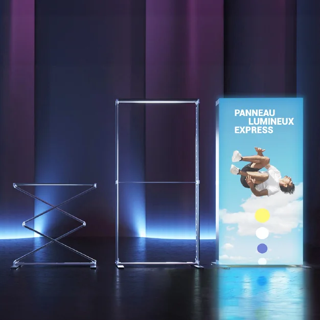 nouveauté 2024 : le panneau lumineux express pliable